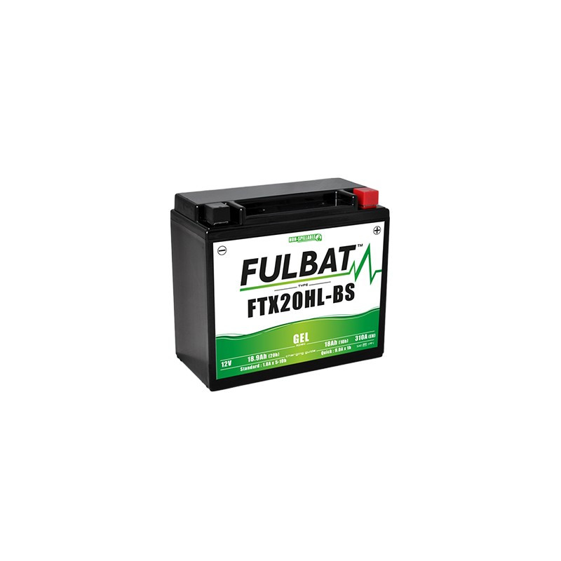 Batterie moto FTX20HL-BS FULBAT GEL - 12V - 18.9Ah