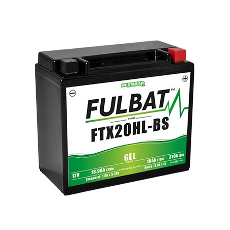 Batterie moto FTX20HL-BS FULBAT GEL - 12V - 18.9Ah