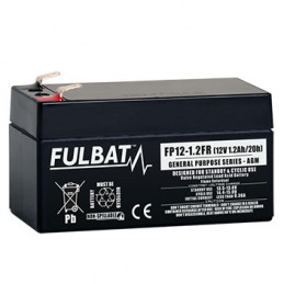 Batterie Piombo Standard FP12-1.2 VdS - 12V - 1.1Ah - UL94.FR – FULBAT
