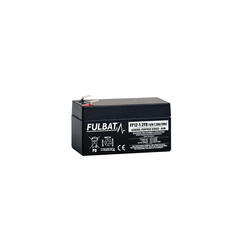 Batterie Piombo Standard FP12-1.2 VdS - 12V - 1.1Ah - UL94.FR – FULBAT