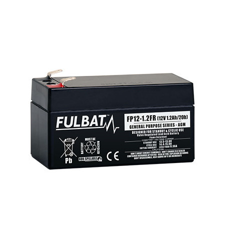 Batterie Piombo Standard FP12-1.2 VdS - 12V - 1.1Ah - UL94.FR – FULBAT