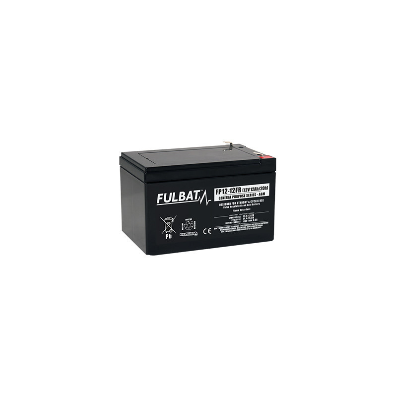Batteria Piombo Standard FP12-12 VdS- 12V - 12Ah - UL94.FR – FULBAT