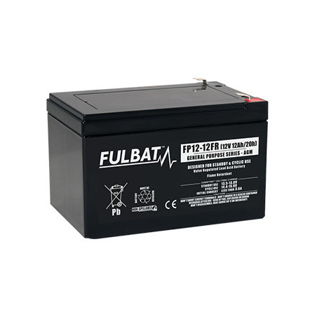 Batteria Piombo Standard FP12-12 VdS- 12V - 12Ah - UL94.FR – FULBAT