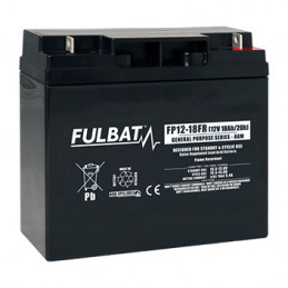 Batteria Piombo Standard FP12-18 FR - 12V - 16.7Ah - UL94.FR – FULBAT