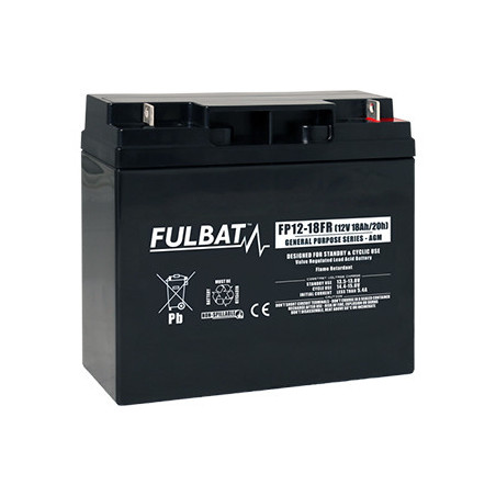 Batteria Piombo Standard FP12-18 FR - 12V - 16.7Ah - UL94.FR – FULBAT