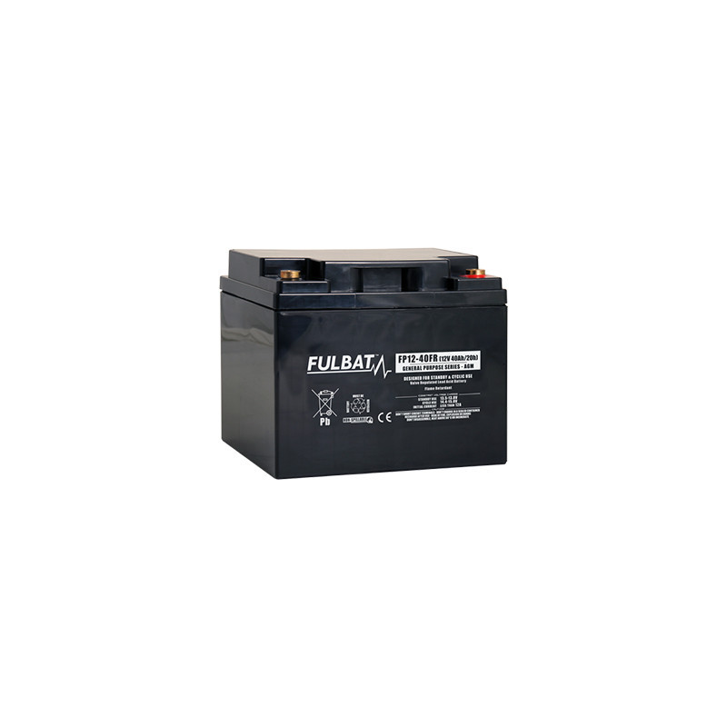 Batteria Piombo Standard FP12-40 FR - 12V - 38Ah - UL94.FR – FULBAT