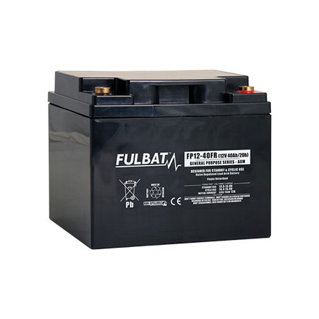 Batteria Piombo Standard FP12-40 FR - 12V - 38Ah - UL94.FR – FULBAT