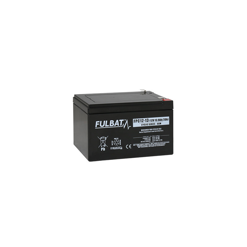 Batteria Piombo  Ciclico FPC12-13 - 12V - 13Ah - UL94.FR – FULBAT