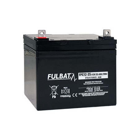 Batteria Piombo Ciclico FPC12-35 - 12V - 33Ah - UL94.FR – FULBAT