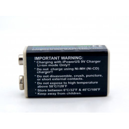 I POWER US 9V - Format 6LR61 - iPOWERUS -  Li Po - 520mAh
