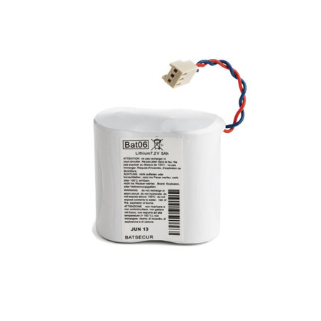 Pila Batteria Allarme BATLI06 - 7,2V - 5,0Ah - Compatibile DAITEM/LOGI