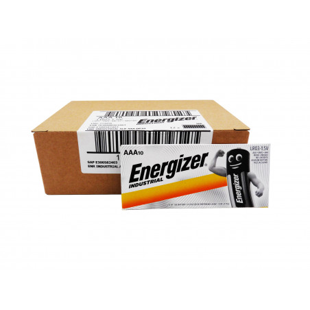 Pile ENERGIZER LR03 - AAA Industrial - UM4 - scatola da 120 pile