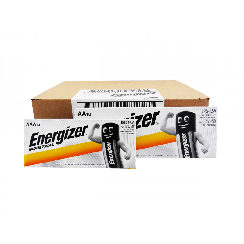 Scatola da 120 pile Energizer - 60 pile LR3 + 60 pile LR06 - Industriale
