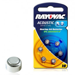 Pila a bottone RAYOVAC Zinc Air - 10AE Aucustico