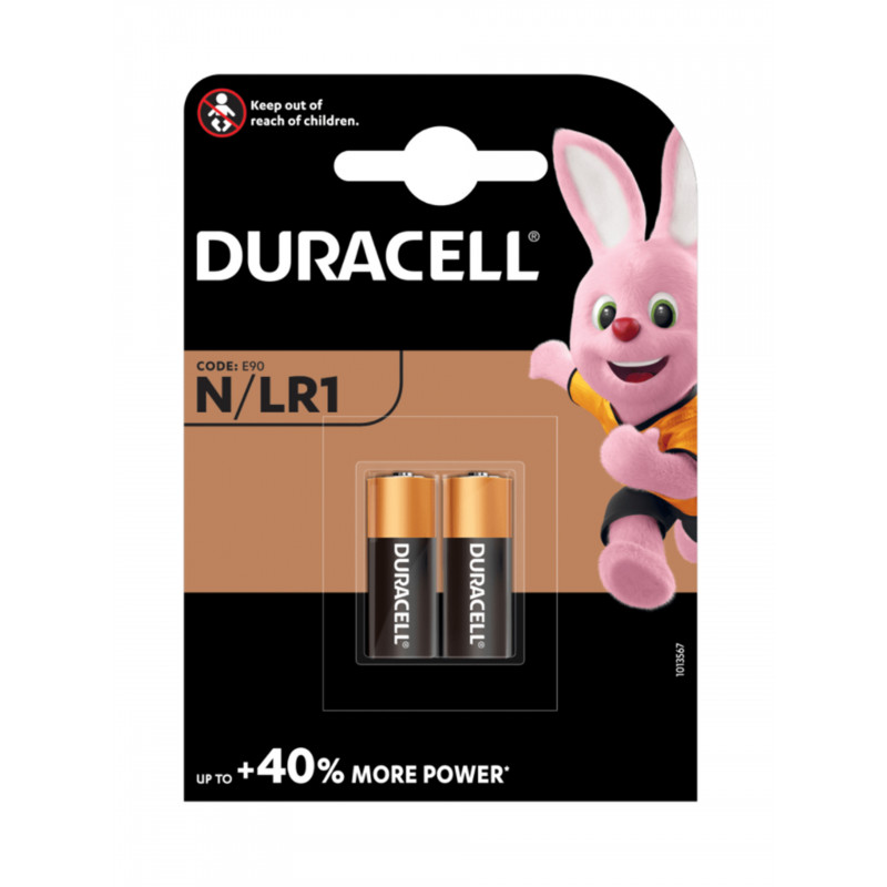 Pila DURACELL LR1 - LR01 - 2/3AA - N - Blister x 2