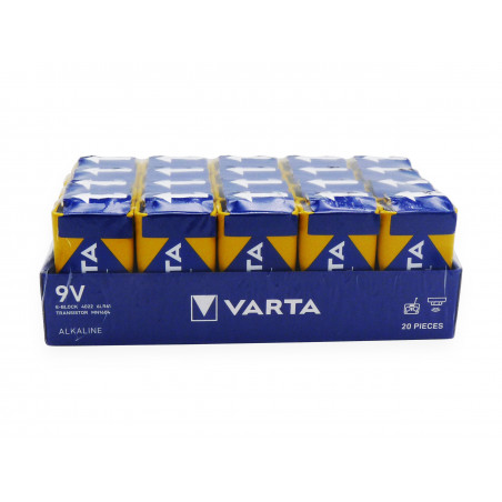 VARTA 6LR61 - 9V Industriale - Blister da 20 pile