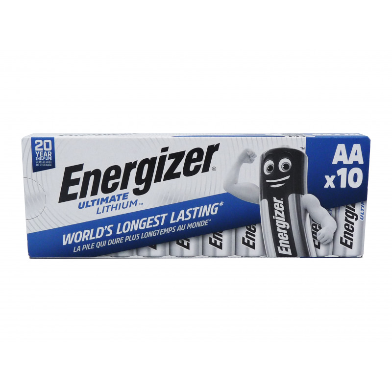 Pile ENERGIZER L91 - Formato LR6 - AA Ultimate - Blister da 10