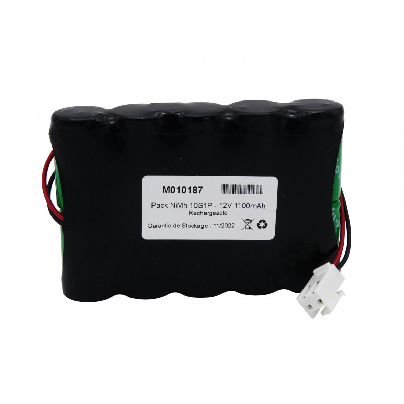 Pacco Batterie NiCd 12.0V 0.6Ah + Connettore - MANUSA