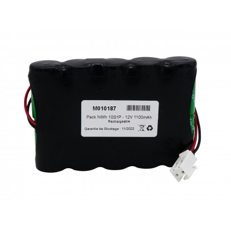 Pacco Batterie NiCd 12.0V 0.6Ah + Connettore - MANUSA