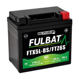 Batteria moto FTX5L-BS FULBAT GEL - 12V - 4.2Ah