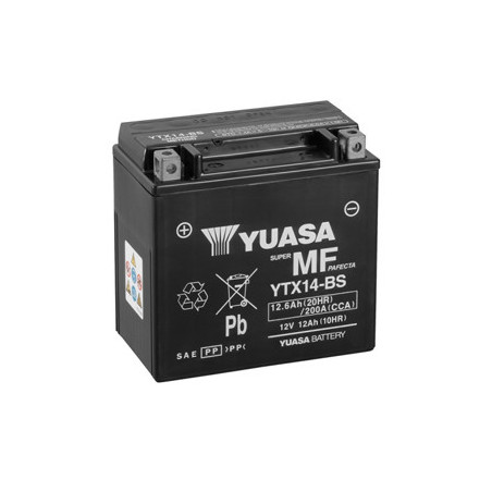 Batteria Moto YUASA  12V – 12Ah - YTX14 / YTX14-BS
