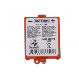 Pile Batteria Allarme BATXU04 - 4.5V - 2.7Ah - Compatibile RXU04X DAITEM/LOGISTY