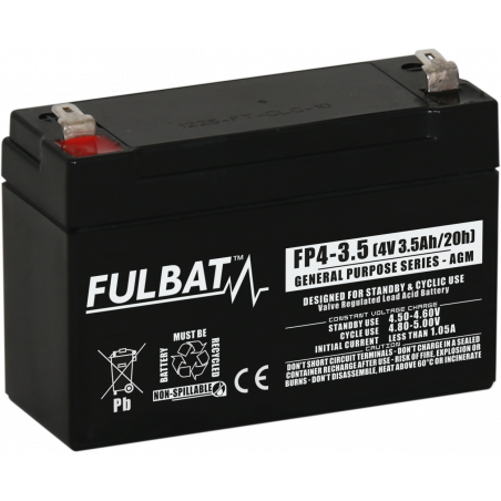 Batteria YUASA / YUCEL 4V - 3.5Ah - Y3.5-4