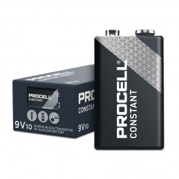 Scatola da 10 batterie Duracell Procell - GammaINTENSE POWER - 6LR61 - 9V  -