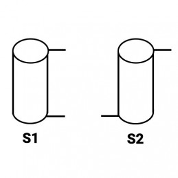 Accumulatore YUASA - 7/5 AA - 1.2V - 1200 mAh