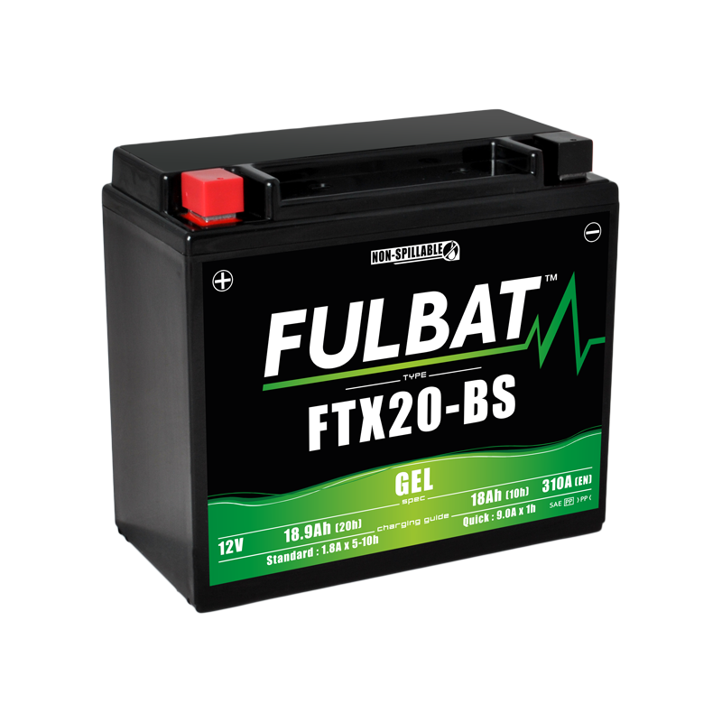 Batterie moto FULBAT FTX20-BS - GEL - 12V - 18.9Ah