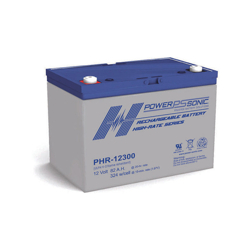 Standard 12V 82Ah - PHR-12300FR - 259x168x208 - Spéciale Inverter - Powersonic