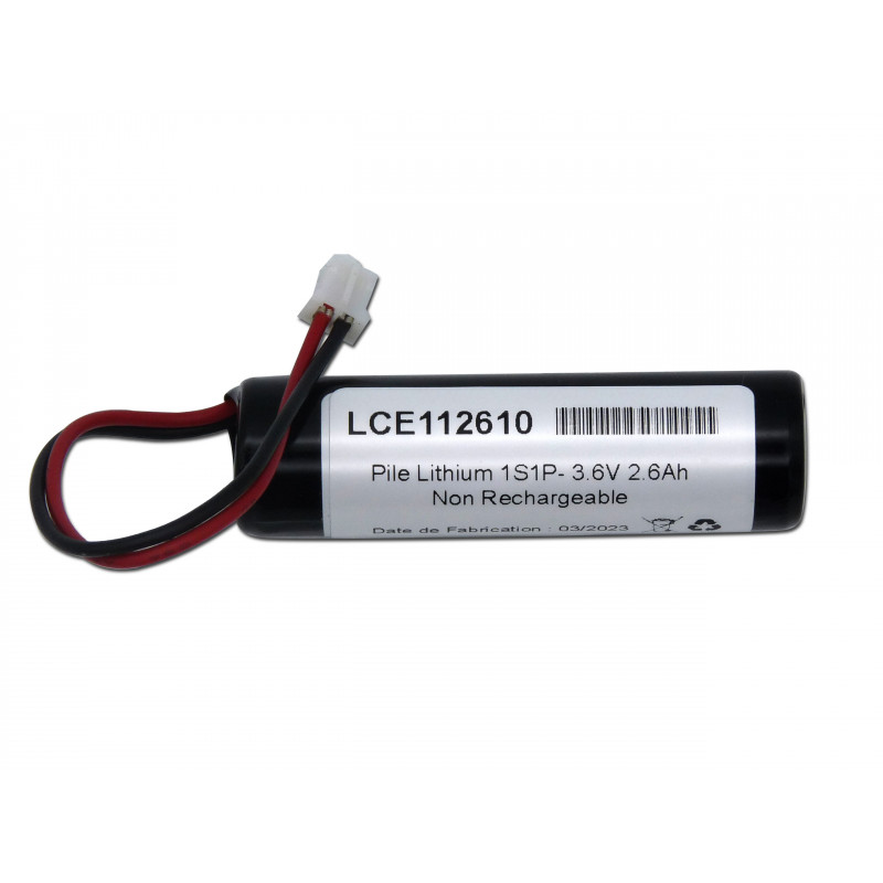 pacco pile litio eve er14505 1s1p - 3,6v 2,6ah / + connettore