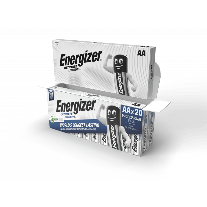 Scatola di 10 pile ENERGIZER L91 - Formato LR6 - AA Ultimate -