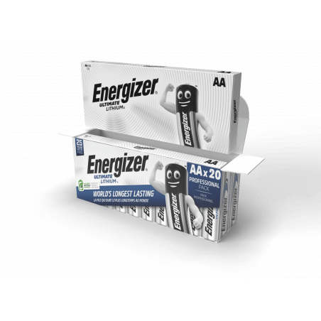 Scatola di 10 pile ENERGIZER L91 - Formato LR6 - AA Ultimate -