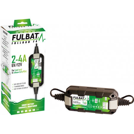 Caricatore Auto/Moto Fulbat - 6V/12V 2/4,0Ah - Fulload F4