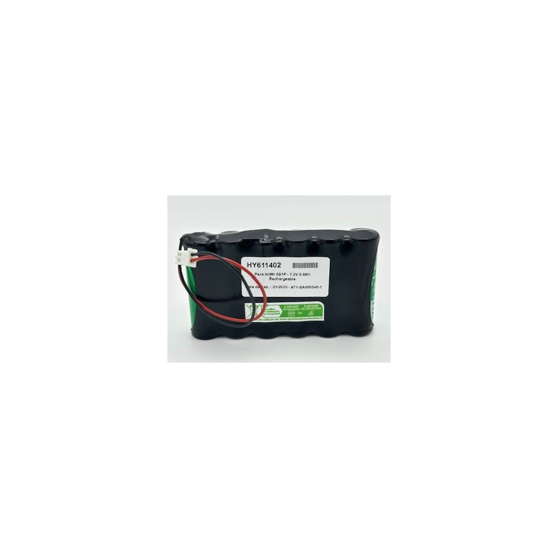 Pacco pile NiMh Yupower AA - 6S1P - 7,2V 0,8Ah - T1 - Guaina + cablagg