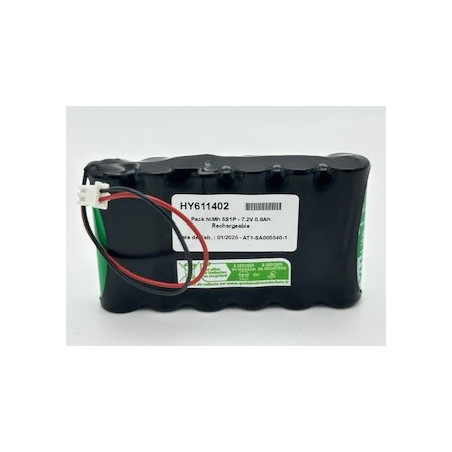 Pacco pile NiMh Yupower AA - 6S1P - 7,2V 0,8Ah - T1 - Guaina + cablagg