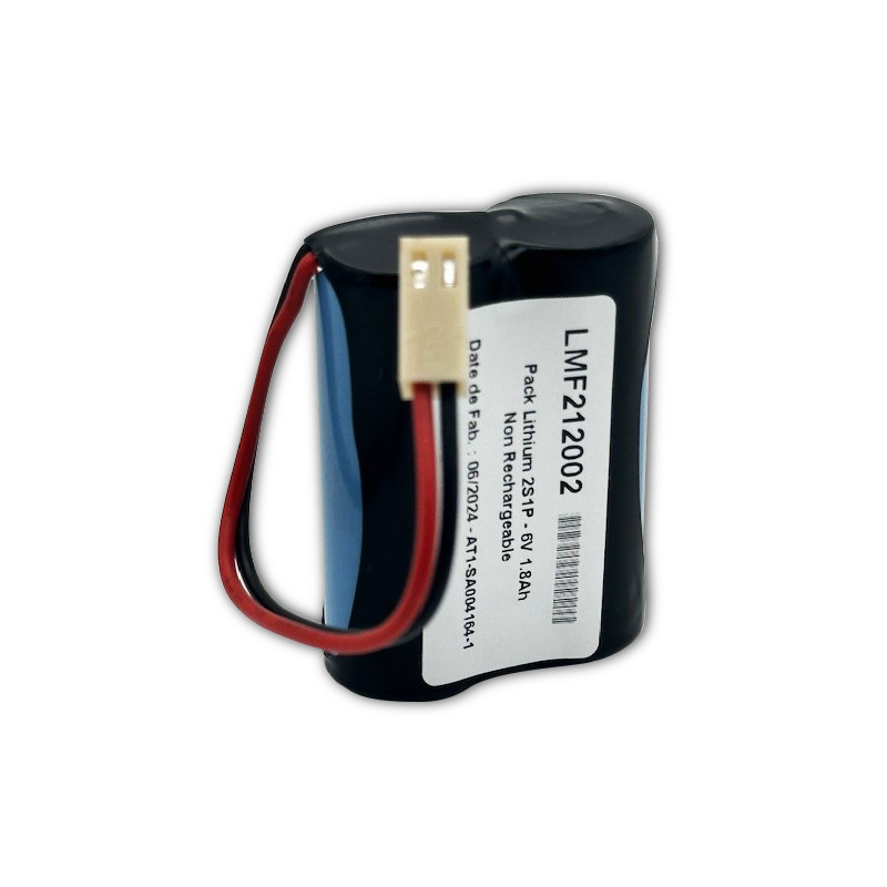 Pacco NiMh Yupower V150H - 2S1P - 2,4V 0,15Ah - T3 - Guaiana + Pin 1+/