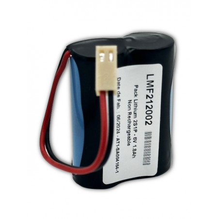 Pacco NiMh Yupower V150H - 2S1P - 2,4V 0,15Ah - T3 - Guaiana + Pin 1+/