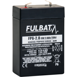 Batterie FULBAT FP6-5 FR - Plomb Standard - 6V - 5Ah - UL94.FR