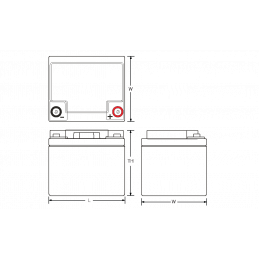 Batteria Piombo Standard 12V 38Ah - PS-12380- Powersonic