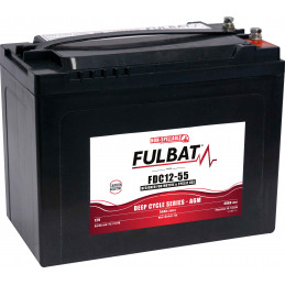 Batteria Fulbat Deep Ciclo AGM Carbon 12V 55Ah - FDC12-55 -