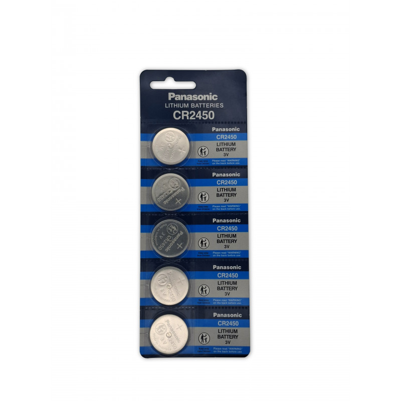 Pila Litio 3V CR2450 - Panasonic - Carte X 5