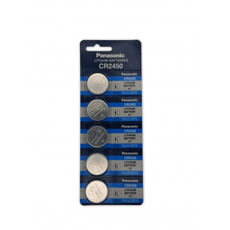 Pila Litio 3V CR2450 - Panasonic - Carte X 5