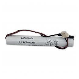 Pacco batteria BAES – Stick - NiCd - 2.4V - 0.6Ah + connettore
