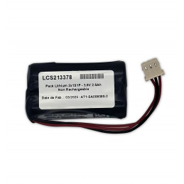 Pacco Litio Saft LS14500 - AA - 1S2P - 3,6V 5,2Ah - T1 + connettore