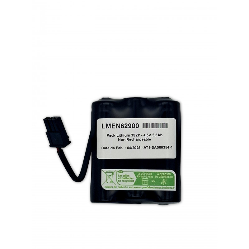 Pack Litio Energizer L91 - 3S2P - 4,5V 5,8Ah + connettore
