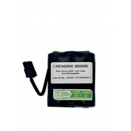 Pack Litio Energizer L91 - 3S2P - 4,5V 5,8Ah + connettore