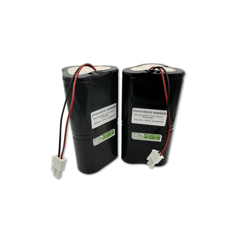Pack NiCd Yupower D HT - 6S1P - 7,2V 4,5Ah - T15 - Guaiana + Connettor