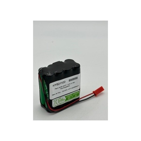 Pack NiMh Yupower AAA - 8S1P - 9,6V 0,7Ah - T2 + connecteur